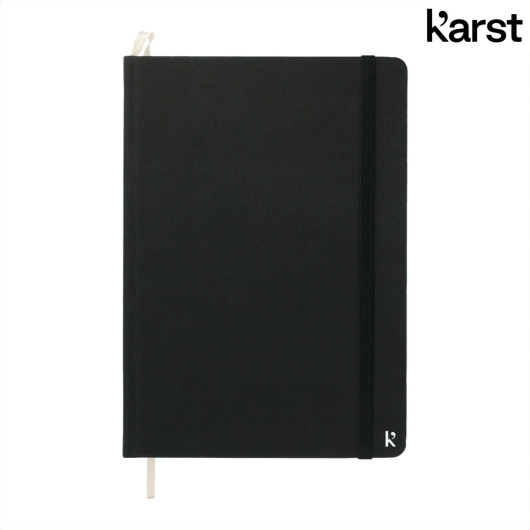 Black Front Karst A5 Stone Paper Hardcover Notebook